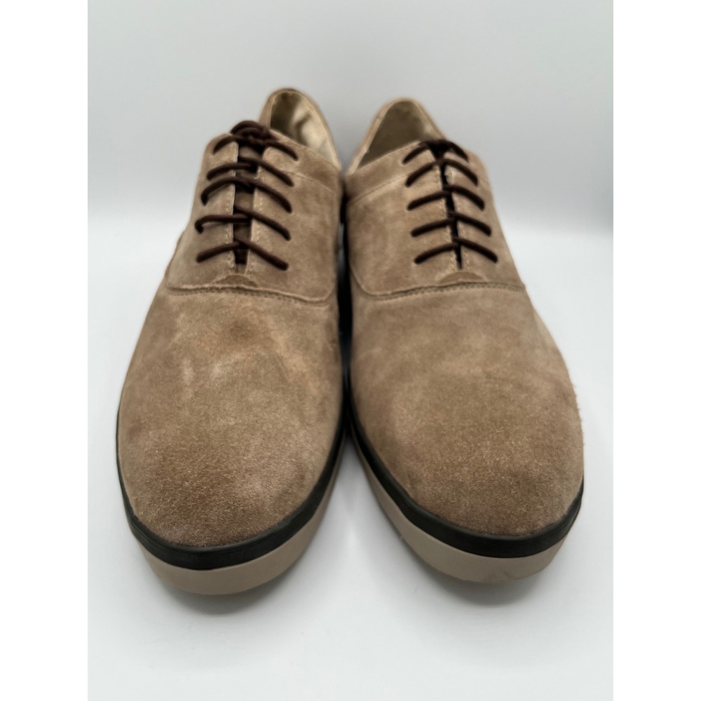 FitFlop‎ Lewis Suede Oxfords Men Sz 11 Pebble Tan Microwobbleboard Shoes